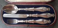 Cased Sterling Silver Christening Set - 1860 (2 of 4) Cased Sterling Silver Christening Set - 1860 (2 of 4)