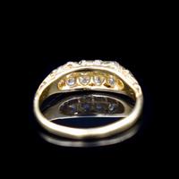 Antique Old Cut Diamond 10 Stone Double Row 18K 18ct Yellow Gold Scroll Ring (3 of 10) Antique Old Cut Diamond 10 Stone Double Row 18K 18ct Yellow Gold Scroll Ring (3 of 10)