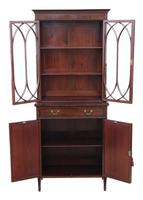 Georgian revival mahogany glazed bookcase on cupboard C1890 (9 of 12) Georgian revival mahogany glazed bookcase on cupboard C1890 (9 of 12)