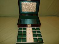Brass Bound Rosewood Jewellery Box. Plush Interior c.1860 (8 of 11) Brass Bound Rosewood Jewellery Box. Plush Interior c.1860 (8 of 11)