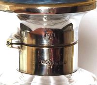 Silver Mounted Fluted Glass Scent Bottle with Blue Guilloche Enamel Cap (4 of 5) Silver Mounted Fluted Glass Scent Bottle with Blue Guilloche Enamel Cap (4 of 5)