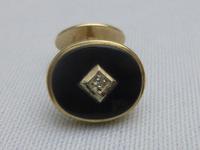Pair of 9ct gold,onyx and diamond cufflinks (3 of 6) Pair of 9ct gold,onyx and diamond cufflinks (3 of 6)