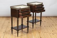 Pair of French Three Drawer Mahogany Bedside Cabinets (8 of 10) Pair of French Three Drawer Mahogany Bedside Cabinets (8 of 10)