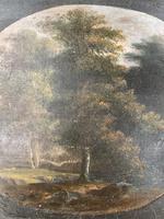 Antique Georgian landscape oil painting of boy in woods 1 of 2 (5 of 9) Antique Georgian landscape oil painting of boy in woods 1 of 2 (5 of 9)