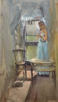 Stunning 20th Century Watercolour & Pastel Portrait Painting in Art Deco Manner (5 of 11) Stunning 20th Century Watercolour & Pastel Portrait Painting in Art Deco Manner (5 of 11)