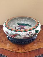 Chinese Crackle-glaze Bowl on Wooden stand, Qing Dynasty (10 of 10) Chinese Crackle-glaze Bowl on Wooden stand, Qing Dynasty (10 of 10)