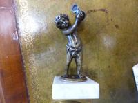 Small Bronze Putti Desk Ornament. 18th Century (2 of 6) Small Bronze Putti Desk Ornament. 18th Century (2 of 6)