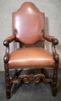 Large Pair of Oak & Leather Armchairs (5 of 11) Large Pair of Oak & Leather Armchairs (5 of 11)