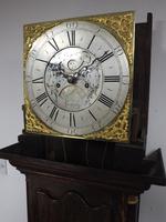 18th Century English Longcase Clock in Oak Case Silver Brass Dial Signed George Ewbank Ealland Yorkshire (15 of 16) 18th Century English Longcase Clock in Oak Case Silver Brass Dial Signed George Ewbank Ealland Yorkshire (15 of 16)