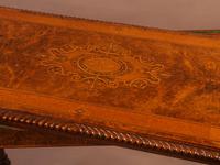 Super Quality Victorian Burr Walnut & Marquetry Card Table (7 of 12) Super Quality Victorian Burr Walnut & Marquetry Card Table (7 of 12)