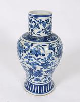 Mid 19th Century Chinese Blue & White Pottery Vase (2 of 9) Mid 19th Century Chinese Blue & White Pottery Vase (2 of 9)