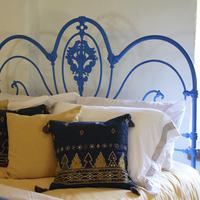 Blue Curly Iron Victorian Antique Bed (5 of 6) Blue Curly Iron Victorian Antique Bed (5 of 6)