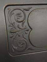 Antique Art Nouveau Black Writing Bureau Desk with Carvings, Lockable, Gothic (3 of 23) Antique Art Nouveau Black Writing Bureau Desk with Carvings, Lockable, Gothic (3 of 23)