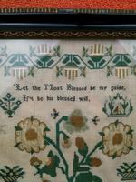 Large Antique Needlework Sampler 1835 Mary Ann Fulcher 13yrs in Frame 14" x 19" (7 of 12) Large Antique Needlework Sampler 1835 Mary Ann Fulcher 13yrs in Frame 14" x 19" (7 of 12)