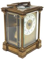 Rare Antique French 8-day Carriage Clock Unusual Masked Dial Case with Sweeping Secs Hand (3 of 12) Rare Antique French 8-day Carriage Clock Unusual Masked Dial Case with Sweeping Secs Hand (3 of 12)