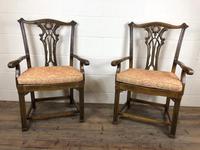 Pair of 19th Century Chippendale Style North Country Armchairs (10 of 10) Pair of 19th Century Chippendale Style North Country Armchairs (10 of 10)