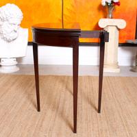 Demilune Card Table Edwardian Mahogany Folding Circular (4 of 11) Demilune Card Table Edwardian Mahogany Folding Circular (4 of 11)