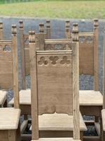 Set 8 Oak Farmhouse Dining Chairs (5 of 14) Set 8 Oak Farmhouse Dining Chairs (5 of 14)