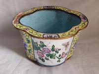 Antique Chinese Canton Enamel Planter / Pot Enamel on Copper Hand Painted (2 of 14) Antique Chinese Canton Enamel Planter / Pot Enamel on Copper Hand Painted (2 of 14)