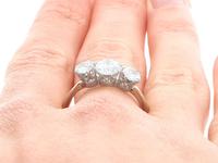 1.70ct Diamond & 18ct Yellow Gold, Trilogy Ring - Antique Victorian 1876 (9 of 9) 1.70ct Diamond & 18ct Yellow Gold, Trilogy Ring - Antique Victorian 1876 (9 of 9)
