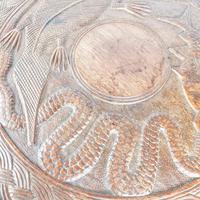 Carved Nigerian African Vintage Table (3 of 11) Carved Nigerian African Vintage Table (3 of 11)