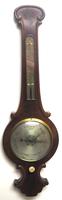 Good Mahogany Flame Mahogany Barometer Thermometer with Arched Top (2 of 9) Good Mahogany Flame Mahogany Barometer Thermometer with Arched Top (2 of 9)
