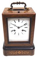 Fine French Officers 8-day Mantel Clock – Rosewood Case With Satinwood Inlay (2 of 13) Fine French Officers 8-day Mantel Clock – Rosewood Case With Satinwood Inlay (2 of 13)