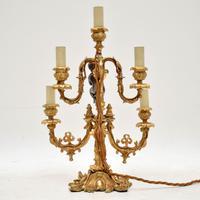 Antique French Gilt Metal Candelabra Table Lamp (3 of 9) Antique French Gilt Metal Candelabra Table Lamp (3 of 9)