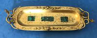 Victorian Gilt Brass Malachite Stationary Desk Set (9 of 17) Victorian Gilt Brass Malachite Stationary Desk Set (9 of 17)