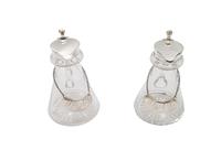 Pair of Antique Sterling Silver & Glass Whisky Jugs / Noggins 1934 (10 of 10) Pair of Antique Sterling Silver & Glass Whisky Jugs / Noggins 1934 (10 of 10)