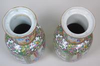 Good Large Pair of Chinese Famille Rose Rouleau Vases 19th Century (7 of 11) Good Large Pair of Chinese Famille Rose Rouleau Vases 19th Century (7 of 11)