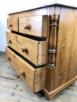 Antique Pine & Marble Chest of Drawers (14 of 15) Antique Pine & Marble Chest of Drawers (14 of 15)