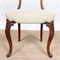 4 Walnut Balloon Dining Chairs 19th Century (4 of 12) 4 Walnut Balloon Dining Chairs 19th Century (4 of 12)