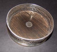 Solid Silver Wine Coaster 1841 (3 of 5) Solid Silver Wine Coaster 1841 (3 of 5)