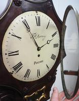 Rare Antique Drop Dial Wall Clock 8 Day Single Fusee Movement Signed J H Harvey Penzance (11 of 12) Rare Antique Drop Dial Wall Clock 8 Day Single Fusee Movement Signed J H Harvey Penzance (11 of 12)