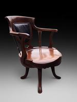 Desirable 19th Mahogany Desk Chair (2 of 3) Desirable 19th Mahogany Desk Chair (2 of 3)