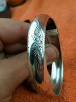 Art Nouveau Hallmarked 925 Sterling Silver Bangle Cuff Bracelet Salerno, Italy (7 of 9) Art Nouveau Hallmarked 925 Sterling Silver Bangle Cuff Bracelet Salerno, Italy (7 of 9)