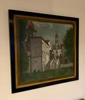 Spanish Moorish Churchyard / Monastery Scene on Tin Plate (6 of 9) Spanish Moorish Churchyard / Monastery Scene on Tin Plate (6 of 9)