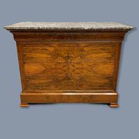 Figured Walnut Marble Top Commode (2 of 9) Figured Walnut Marble Top Commode (2 of 9)