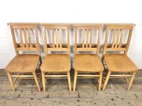 Set of Four Vintage Beech Chapel Chairs (2 of 16) Set of Four Vintage Beech Chapel Chairs (2 of 16)