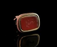Antique Georgian Gold Seal Fob, Carnelian, Heraldic (7 of 11) Antique Georgian Gold Seal Fob, Carnelian, Heraldic (7 of 11)