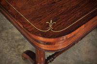 Rare Regency Rosewood Brass Inlaid Card Table (3 of 15) Rare Regency Rosewood Brass Inlaid Card Table (3 of 15)