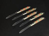 Five Vintage Tartan Ware Souvenir Fruit Knives (2 of 5) Five Vintage Tartan Ware Souvenir Fruit Knives (2 of 5)