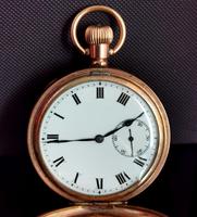 Art Deco Gold Plated Full Hunter Pocket Watch (6 of 11) Art Deco Gold Plated Full Hunter Pocket Watch (6 of 11)