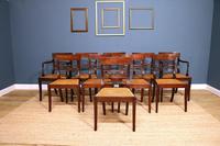 Set of Ten Regency-style Chairs