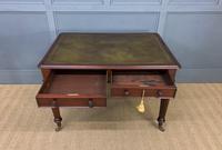 Victorian Mahogany 2 Drawer Reeded Leg Writing Table (11 of 15) Victorian Mahogany 2 Drawer Reeded Leg Writing Table (11 of 15)