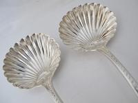 Perfect Georgian Silver Ladles Shell Bowls William Eaton London 1825 (2 of 6) Perfect Georgian Silver Ladles Shell Bowls William Eaton London 1825 (2 of 6)
