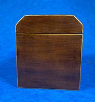 Georgian Mahogany Shell Inlaid Single Tea Caddy (6 of 15) Georgian Mahogany Shell Inlaid Single Tea Caddy (6 of 15)
