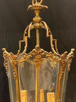 Pair of Decorative Triple Light French Antique Lanterns (4 of 9) Pair of Decorative Triple Light French Antique Lanterns (4 of 9)