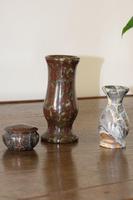 Rare Marble Vases with Lidded Pot (2 of 6) Rare Marble Vases with Lidded Pot (2 of 6)